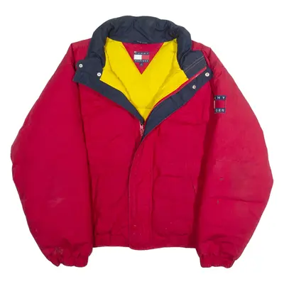TOMMY HILFIGER Mens Puffer Jacket Red XL