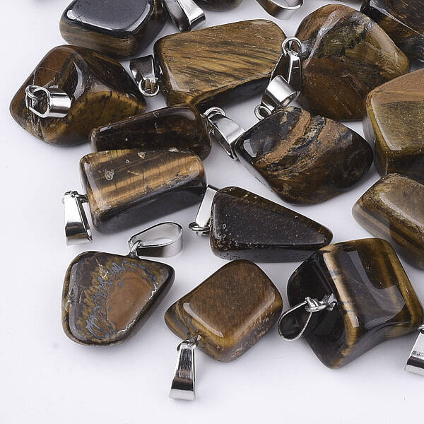 Natural Tiger Eye Pendants