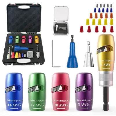 Electric Wire Stripper, 1 Set Portable Electric Wire Stripper Tool, Professional Hand Tool for Home & Office