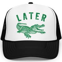 Later Gator Trucker Hat for Men & Women - Funny Quote Snapback - Retro Style Adjustable Cap - Dad Joke Mesh Hat - Alligator G...