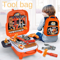 22pcs Set Of Backpack Toy Gift Removal And Repair Set, Suitable For Boys, Mock Home Repair Tools, Toy Set Birthday Gifts, Hol...