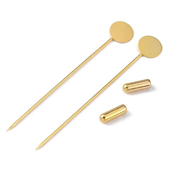 Brass Lapel Pin Base Settings