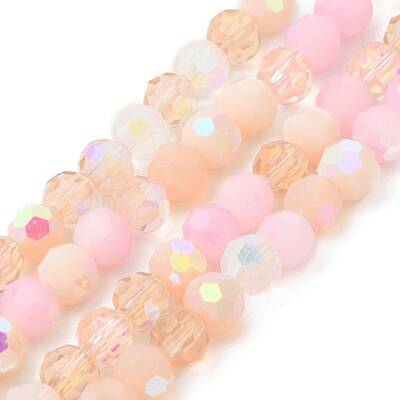 Electroplate Glass Beads Strands