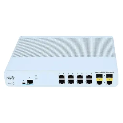 Cisco WS-C2960C-8TC-S= | Catalyst 2960C Series 2960C-8TC 8 x 10/100Base-TX RJ-45 and 2 x 1G RJ45/SFP Dual Purpose Uplink Port...
