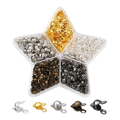 350-400Pcs 5 Colors Iron Bead Tips