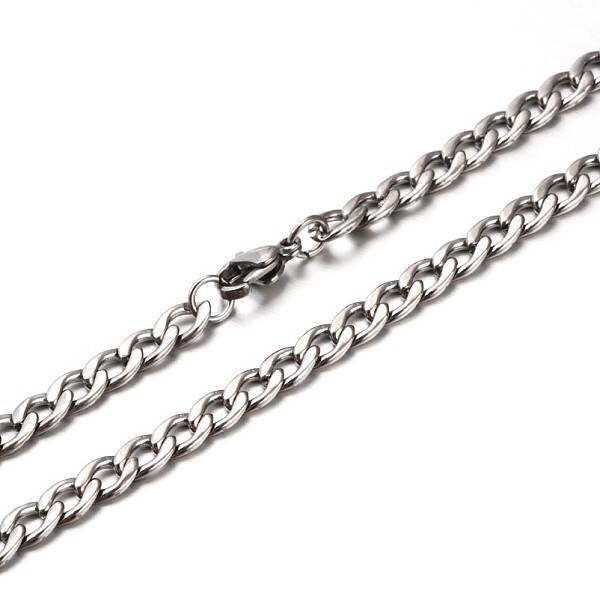Tarnish Resistant New Nice 304 Stainless Steel Curb Chain Necklaces