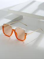 Unisex Simple Style Square Frame Glasses, Trendy Casual Glasses for Everyday Use, Fashion Accessories for Outdoor Activities