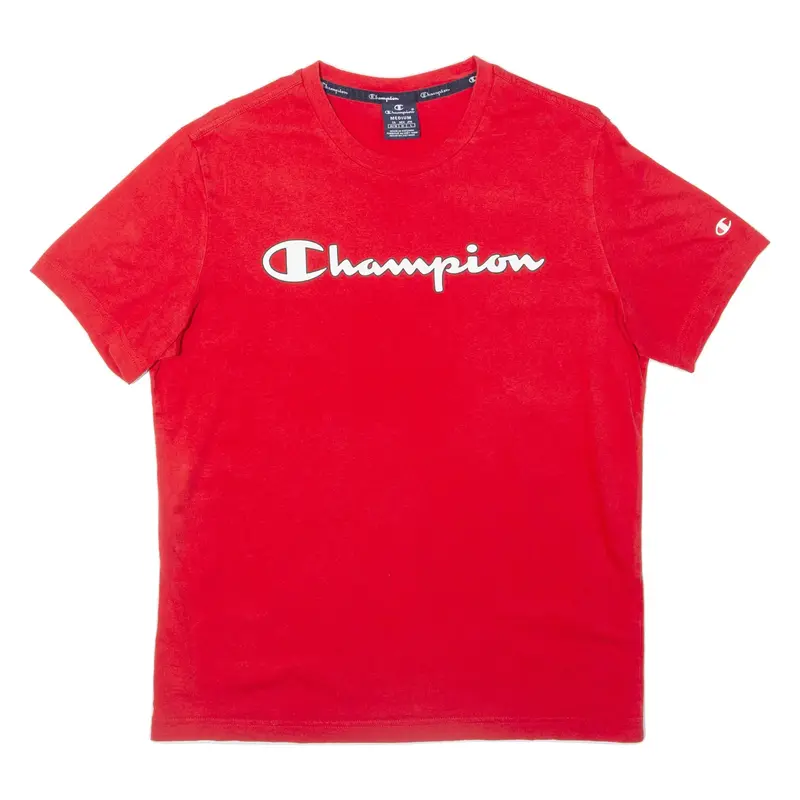 CHAMPION Mens T-Shirt Red M