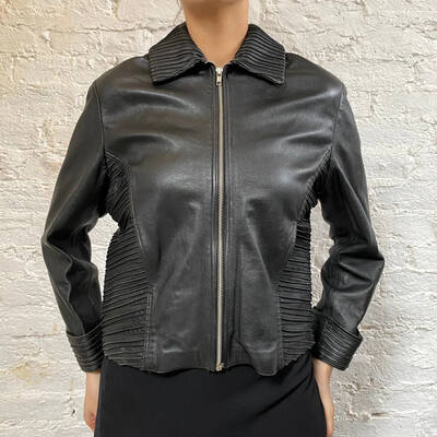 Unbranded Leather Jacket - Large Black Leather