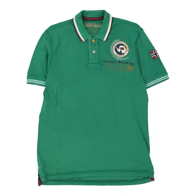 Napapijri Polo Shirt - Medium Green Cotton