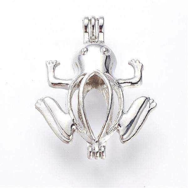 Hollow Brass Locket Pendants
