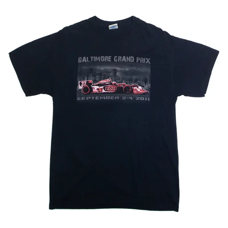 GILDAN Indycar Racing Baltimore Grand Prix 2011 Mens T-Shirt Black USA M