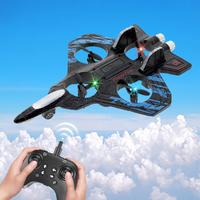 Remote Control Airplane Toy, 2.4G LED Light Airplane Toy with Height Keeping, Outdoor Indoor Fly Toy, Suitable for Boys and G...