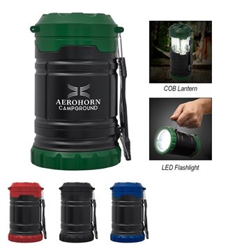 25 Custom COB Pop-Up Lantern With Handle - Auto Light & Adjustable
