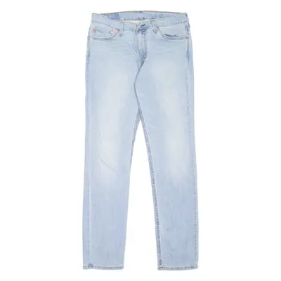 LEVI'S 511 Jeans Mens Blue Slim Straight Stone Wash W33 L34