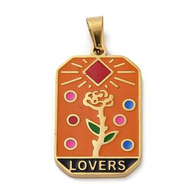 Ion Plating(IP) 304 Stainless Steel Enamel Pendants