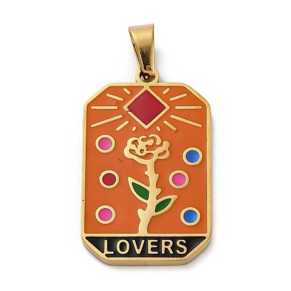 Ion Plating(IP) 304 Stainless Steel Enamel Pendants
