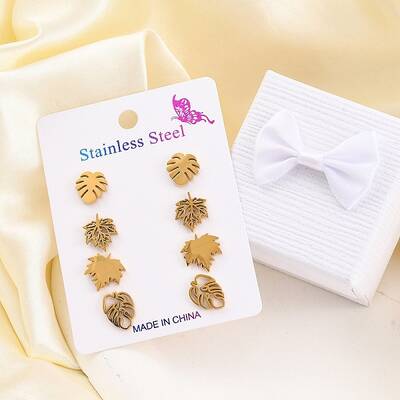 304 Stainless Steel Stud Earring Kits