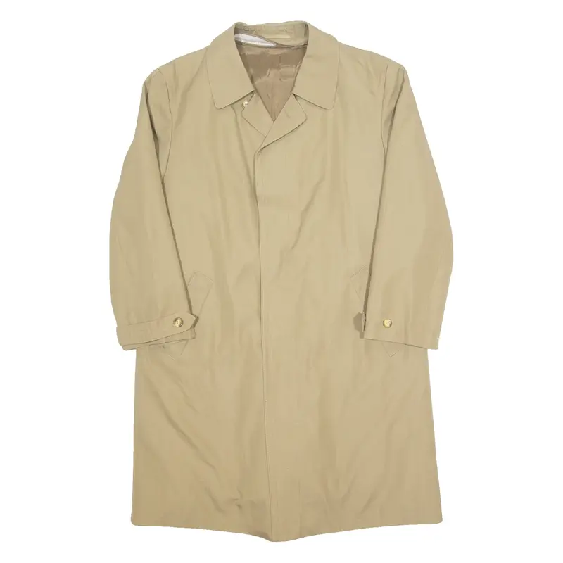 Mens Trench Coat Beige 90s L