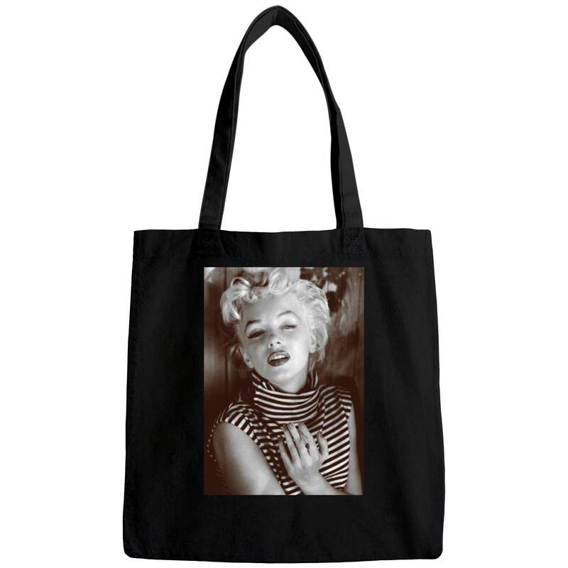 Marilyn Monroe Black And White Portrait - Marilyn Monroe - Bags