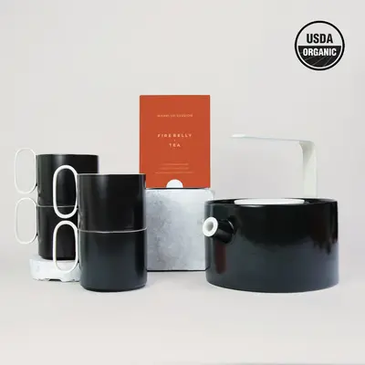 The Modern Tea Set | Color: BLANC