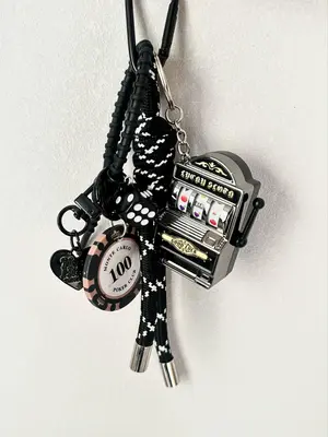 Creative Machine Design Bag Keychain, Fashionable Novelty Bag Charm for Women & Men, Trendy All-match Keychain for Birthday G...