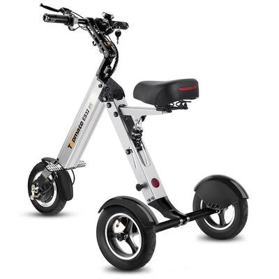 TopMate ES32 Electric Scooter, Mini Tricycle for Adult, Folding Electric Mobility Scooter with 10 Inche Pneumatic Tires and R...