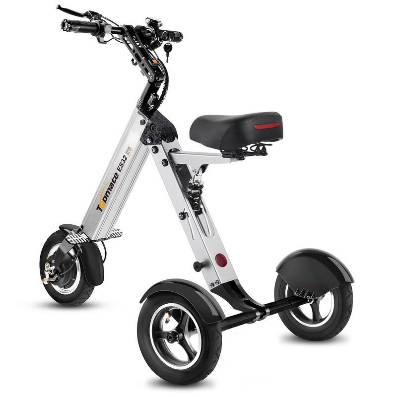 TopMate ES32 Electric Scooter, Mini Tricycle for Adult, Folding Electric Mobility Scooter with 10 Inche Pneumatic Tires and R...