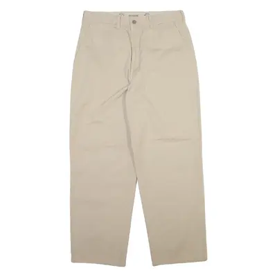 DOCKERS Mens Trousers Beige Relaxed Tapered W30 L29