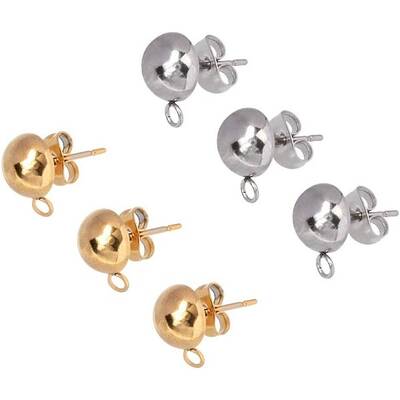 304 Stainless Steel Stud Earring Findings
