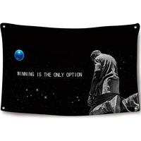 Rapper Wining is The Only Option 3x5Ft Flag Tapestry for Wall Hanging Man Cave College Dorm Outdoor Decor Bedroom Home Banner...