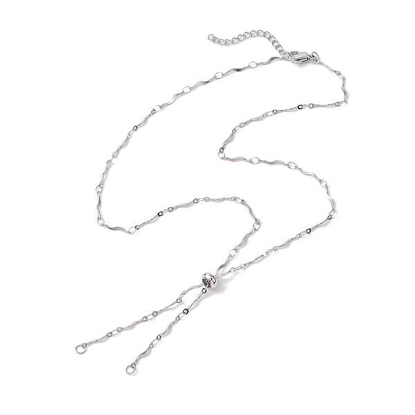 304 Stainless Steel Slider Necklace Makings