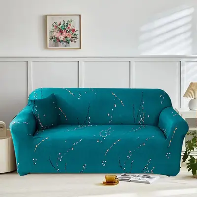 Elastic Soft Sofa Cover, 1 Count Multi-size Non-slip Breathable Sofa Cover, Sofa Protector for Living Room Bedroom Office(1 C...