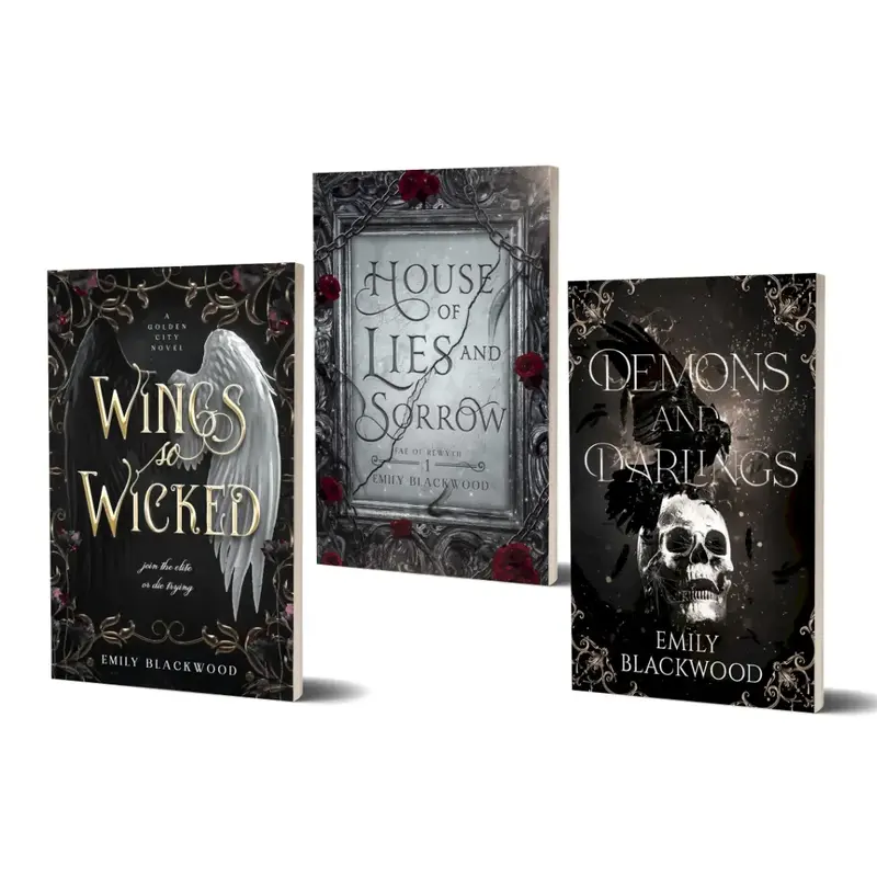 Signed Blackwood Starter Bundle: Wings So Wicked, House of Lies and Sorrow, Demons and Darlings - Fantasy Romance and Paranor...