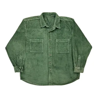 Unbranded Cord Shirt - 2XL Green Corduroy