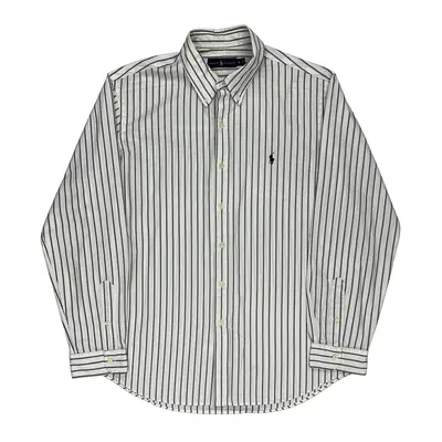 Ralph Lauren Striped Shirt - XL White Cotton