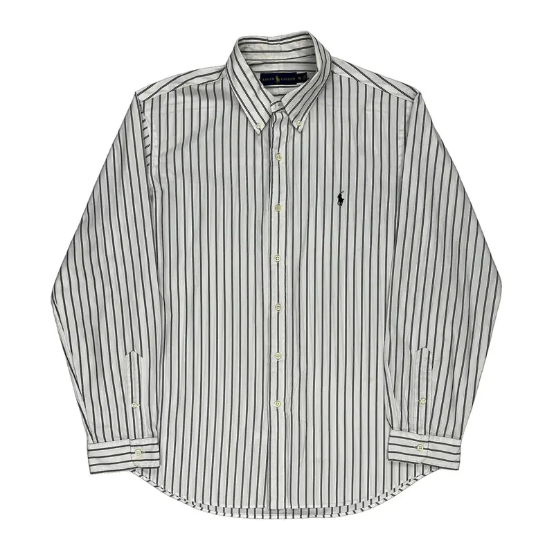 Ralph Lauren Striped Shirt - XL White Cotton