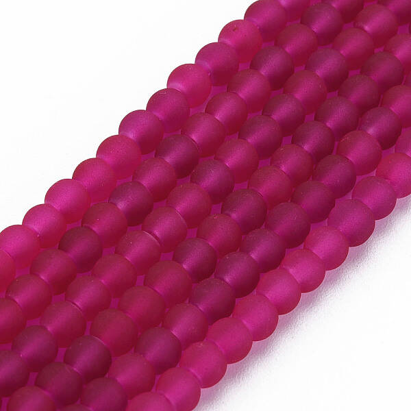 Transparent Glass Bead Strands
