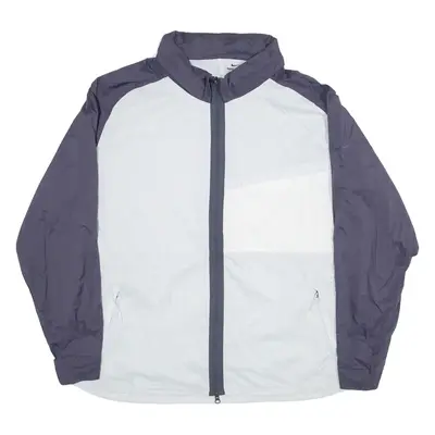 NIKE Mens Jacket Blue Nylon 2XL