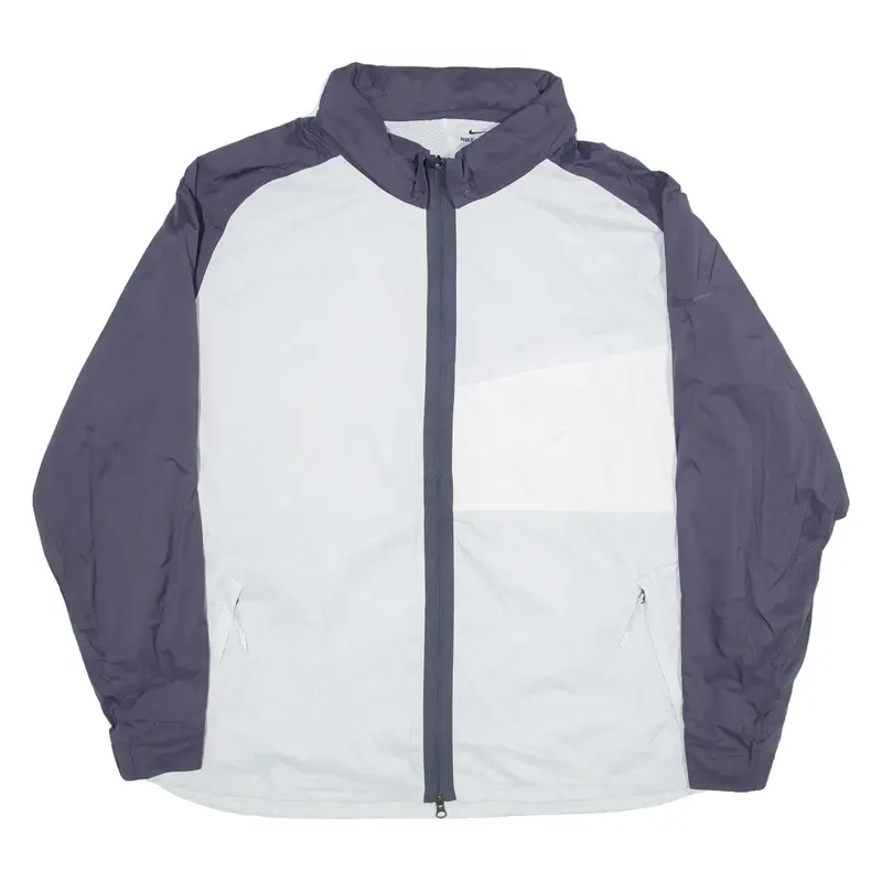 NIKE Mens Jacket Blue Nylon 2XL