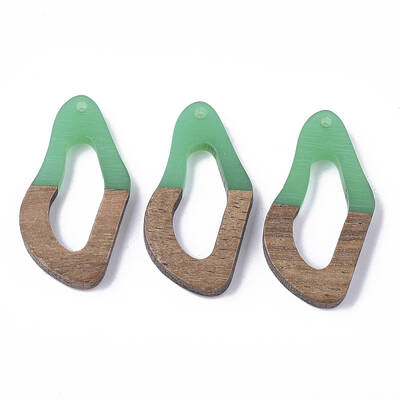 Resin & Walnut Wood Pendants