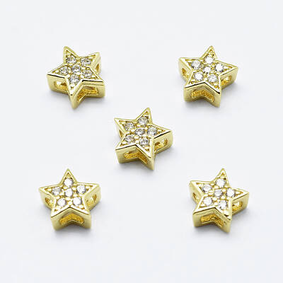 Brass Micro Pave Cubic Zirconia Pendants