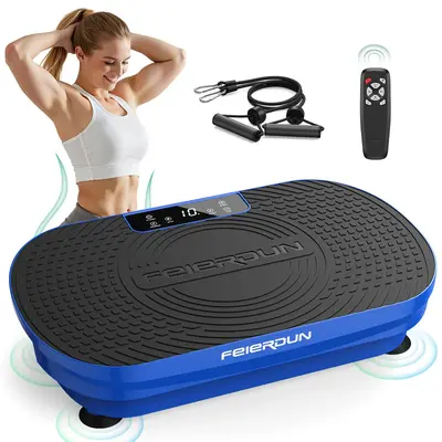 FEIERDUN Vibration Plate Exercise Machine,Vibration Plate for Lymphatic Drainage, Power Plate Vibration for Home Fitness