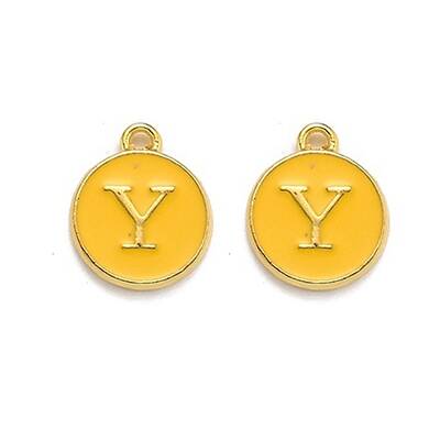 Golden Plated Alloy Enamel Charms