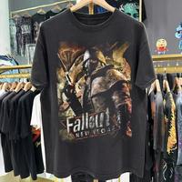 Fallout New Vegas T Shirt Grunge Y2K Vintage 2010 Graphic Gamer Emo Tapout Jnco