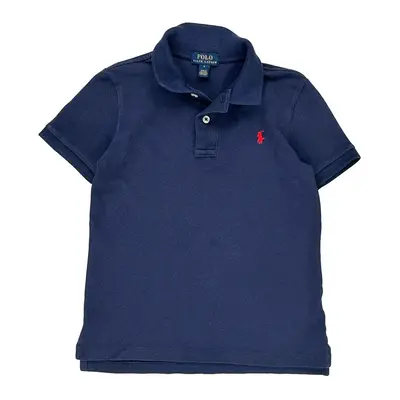 Age 6 Ralph Lauren Polo Shirt - Small Navy Cotton | Size: small