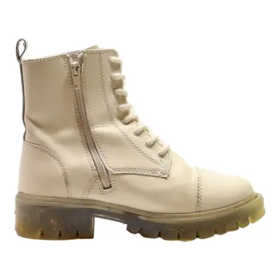 ADLO Lace-Up Boots White Leather Womens UK 6