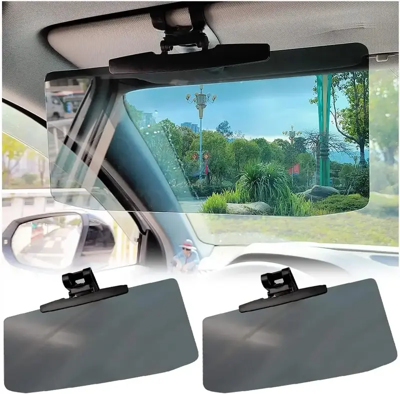 2/1 Pack Upgraded Car Sun Visor Extenders – Anti-Glare, UV-Blocking, Adjustable Angle, 12.6'' x 5.7'' Universal Fit for Car...