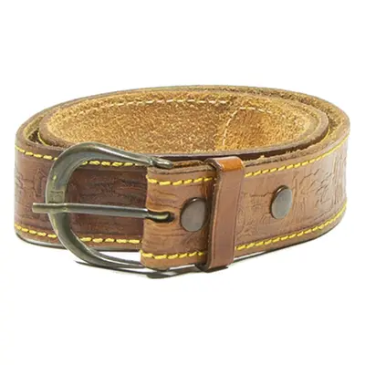 Safari Scene Womens Belt Brown Leather 37