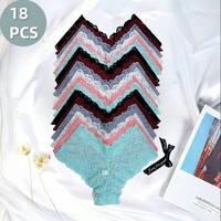 Women's Low-Rise Lace Panties with BowknotWaist. Sexy, breathable and elastic. Available in variouscolors like black, Stretch...